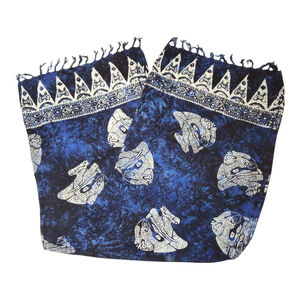 Women's Breathe! Hawaii Sarong One Size Blue & White